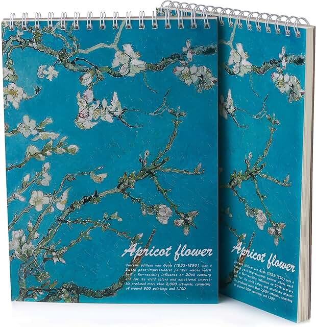 Van Gogh Style Art Sketchbook with Thick Paper