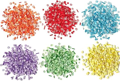 Rainbow Embellishments with Stars, Flowers & Pinwheels