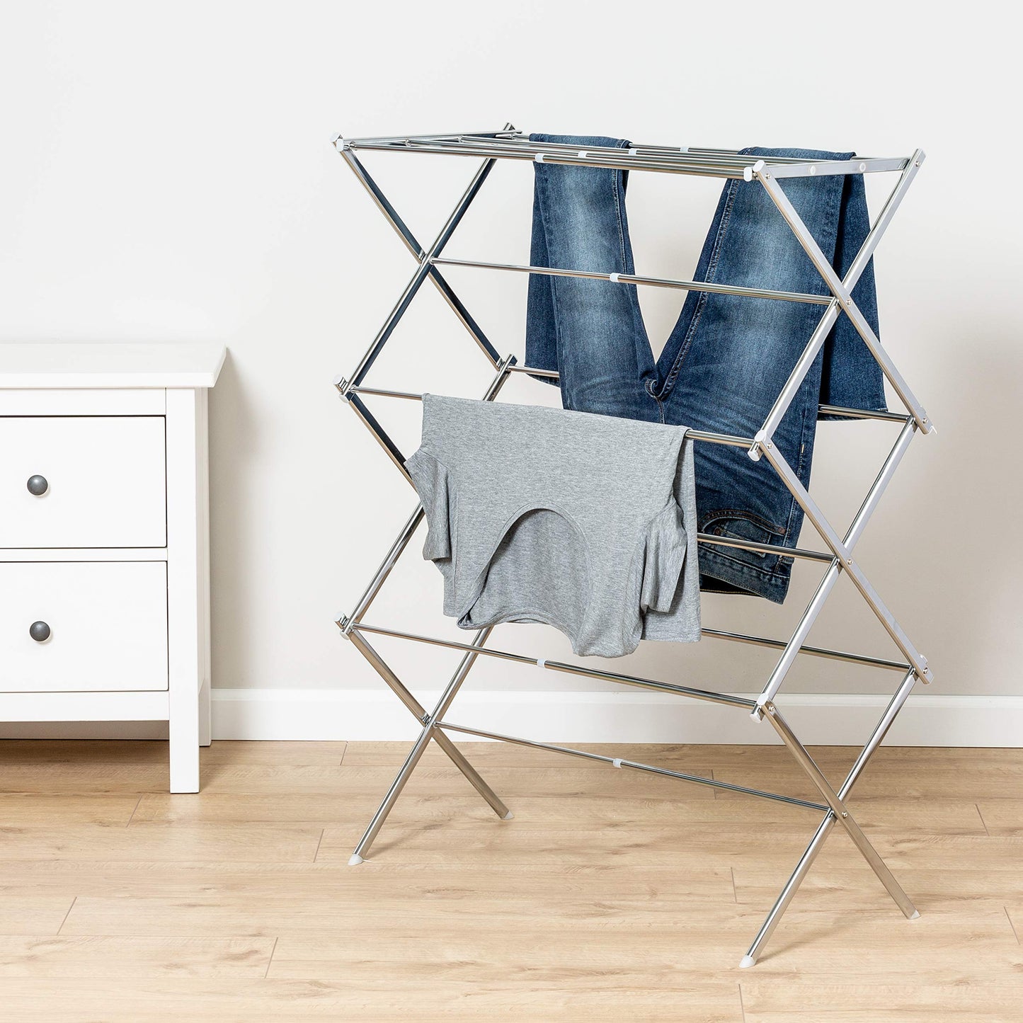 DRY-03053 Expandable Drying Rack, Chrome
