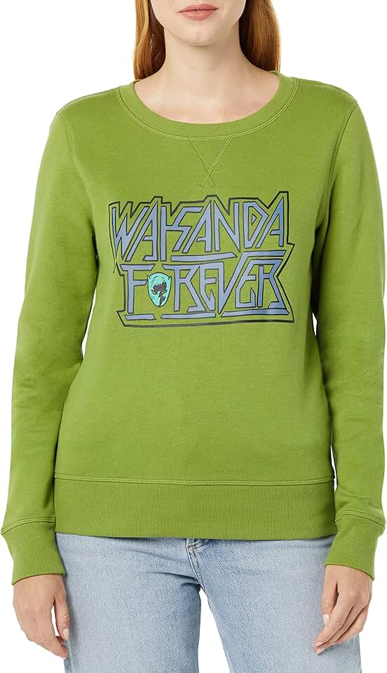 Women's Fleece Crew Sweatshirts with Princess Design