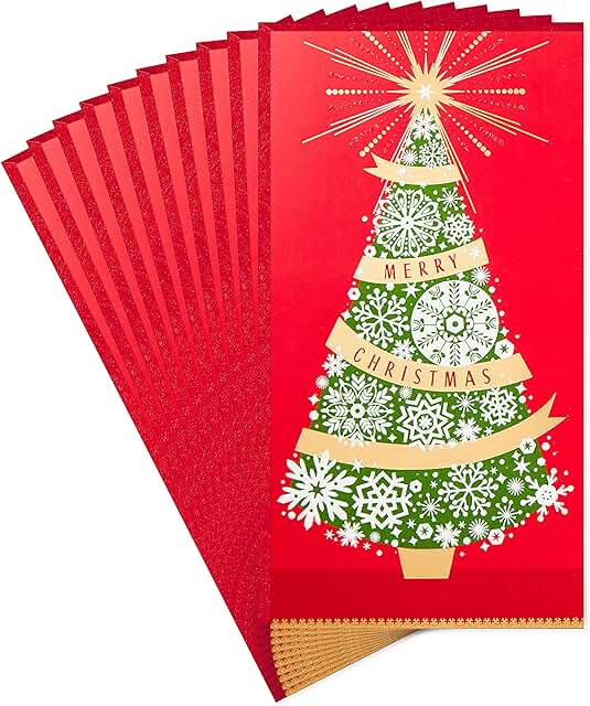 Set of 10 Christmas Money and Gift Card Holders