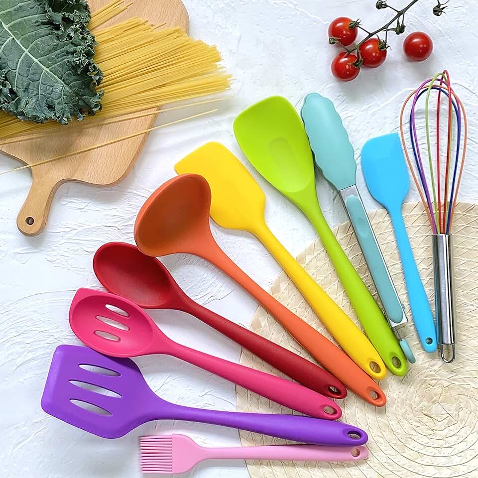 10-Piece Silicone Kitchen Utensil Set