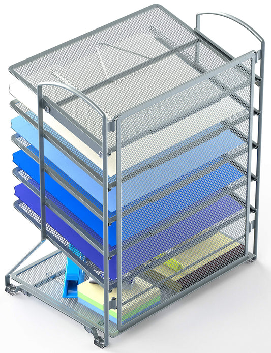 6-Tier Sliding File Organizer for Documents and Mail