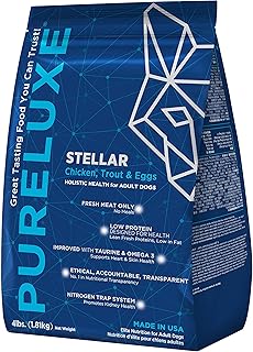 Grain & Gluten Free Dog Food for Adults and Seniors, 22lbs