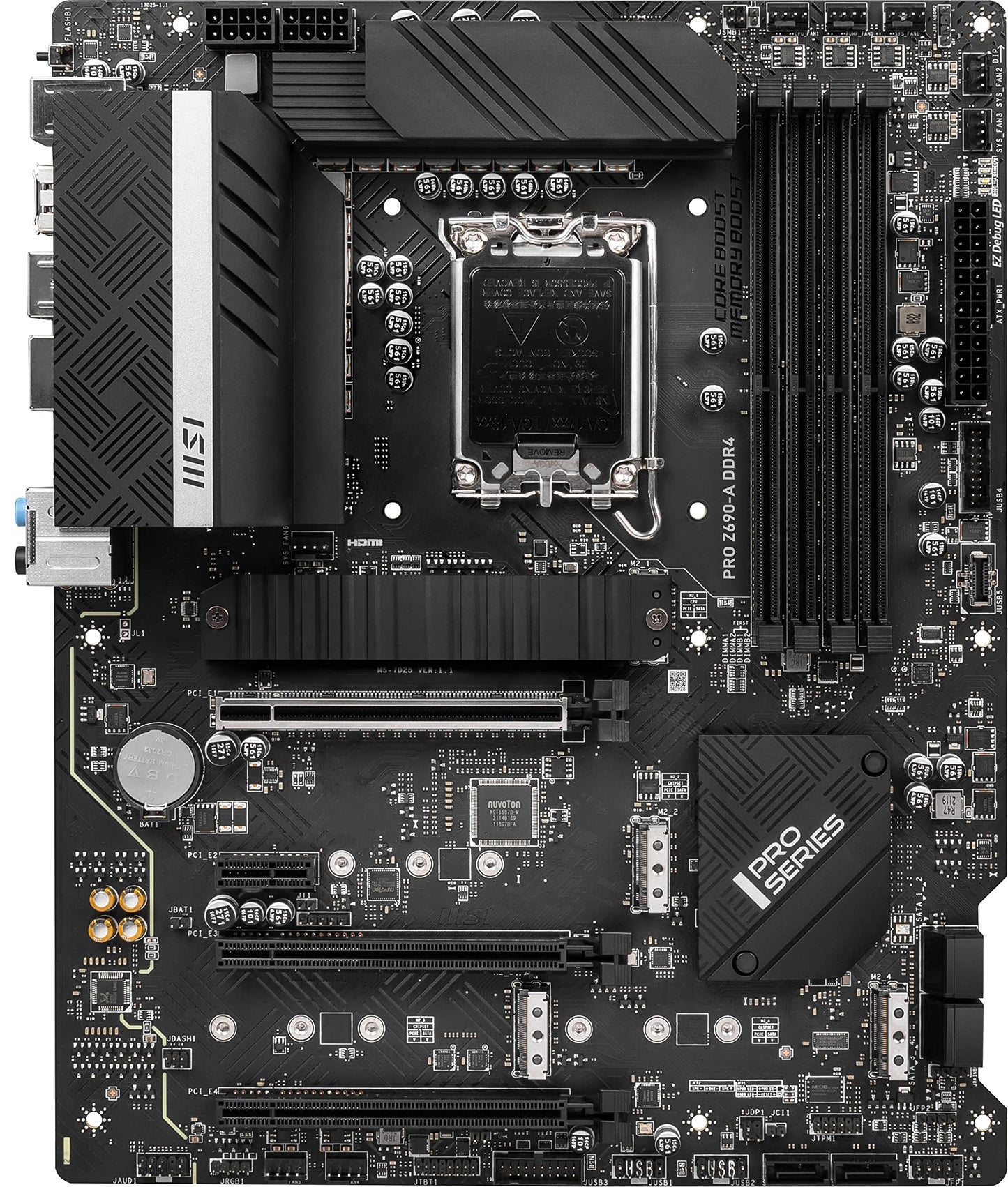 PRO Z690-A DDR4 ProSeries Motherboard (ATX, 12th Gen Intel Core, LGA 1700 Socket, DDR4, PCIe 4, CFX, M.2 Slots)