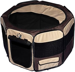 Portable Play Pen for Pets with Shade Top, 29-Inch