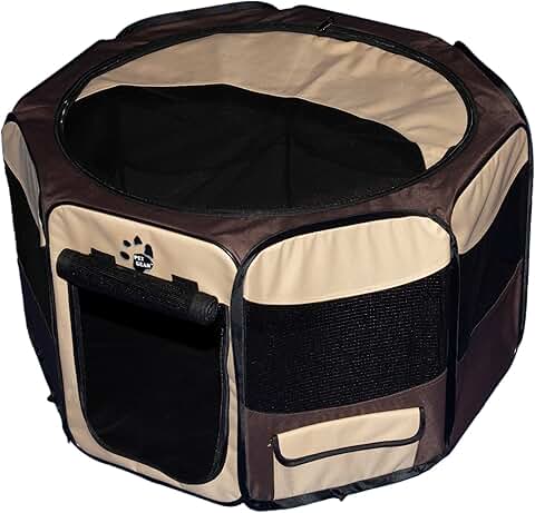 Portable Play Pen for Pets with Shade Top, 29-Inch