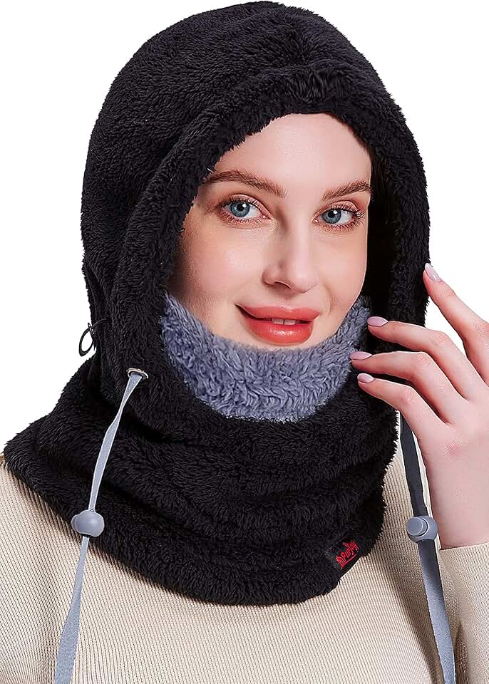 Warm fleece windproof winter face mask