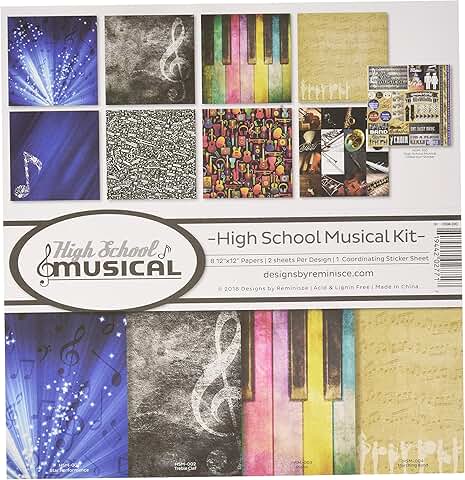 High School Musical Scrapbook Collection Kit in Multiple Colors