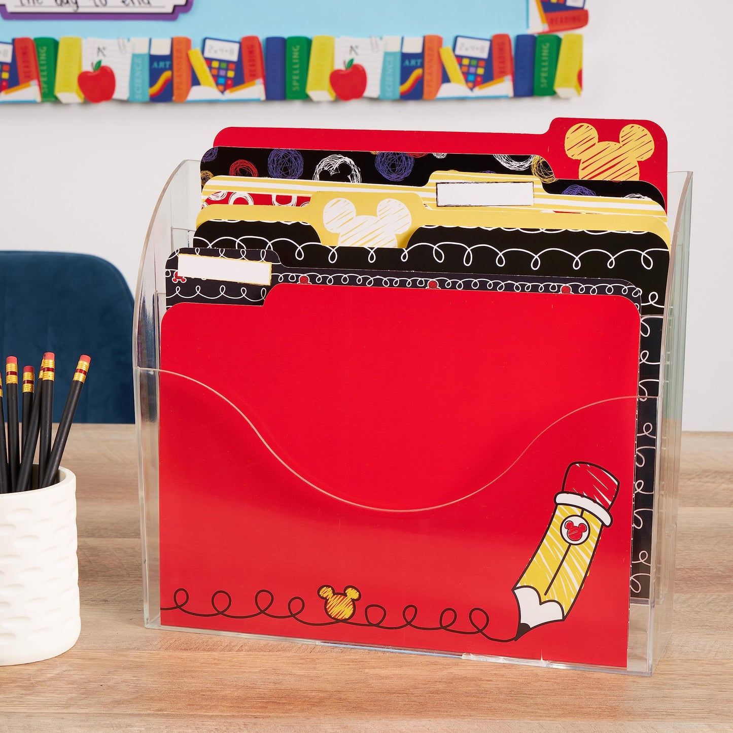 Colorful Mickey Mouse File Folders