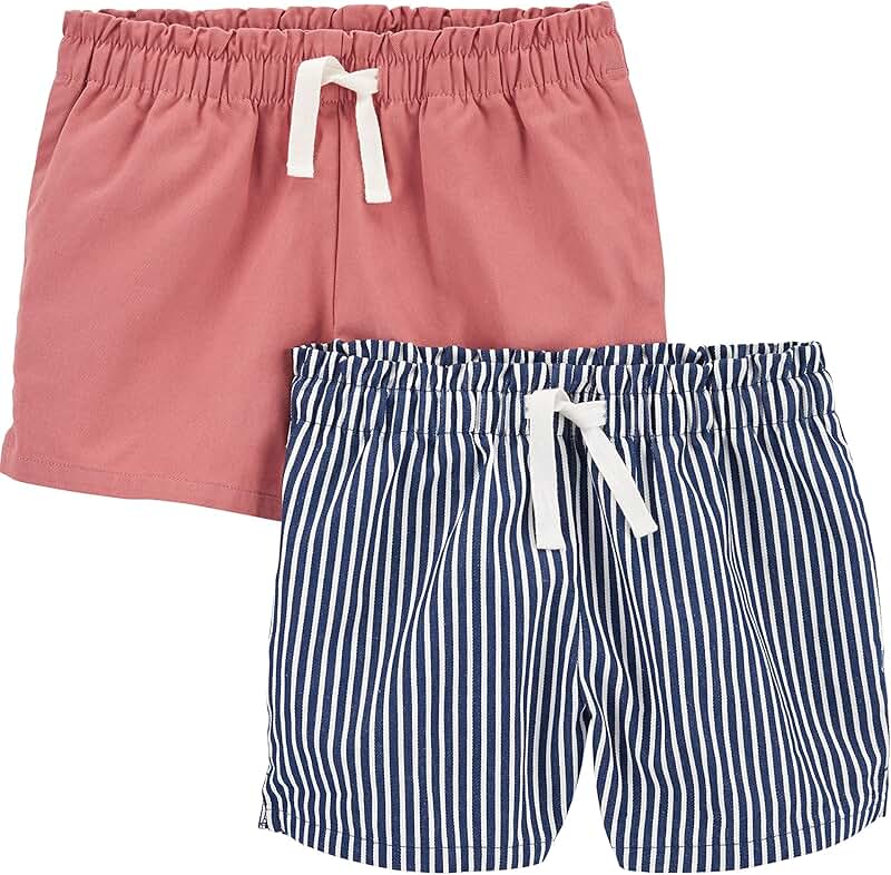 Girls' knit shorts pack of two
