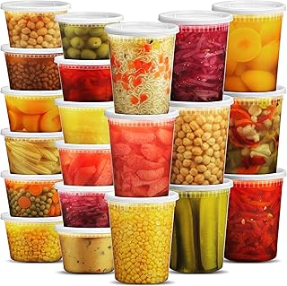 48 Deli Food Storage Containers with Lids, BPA-Free