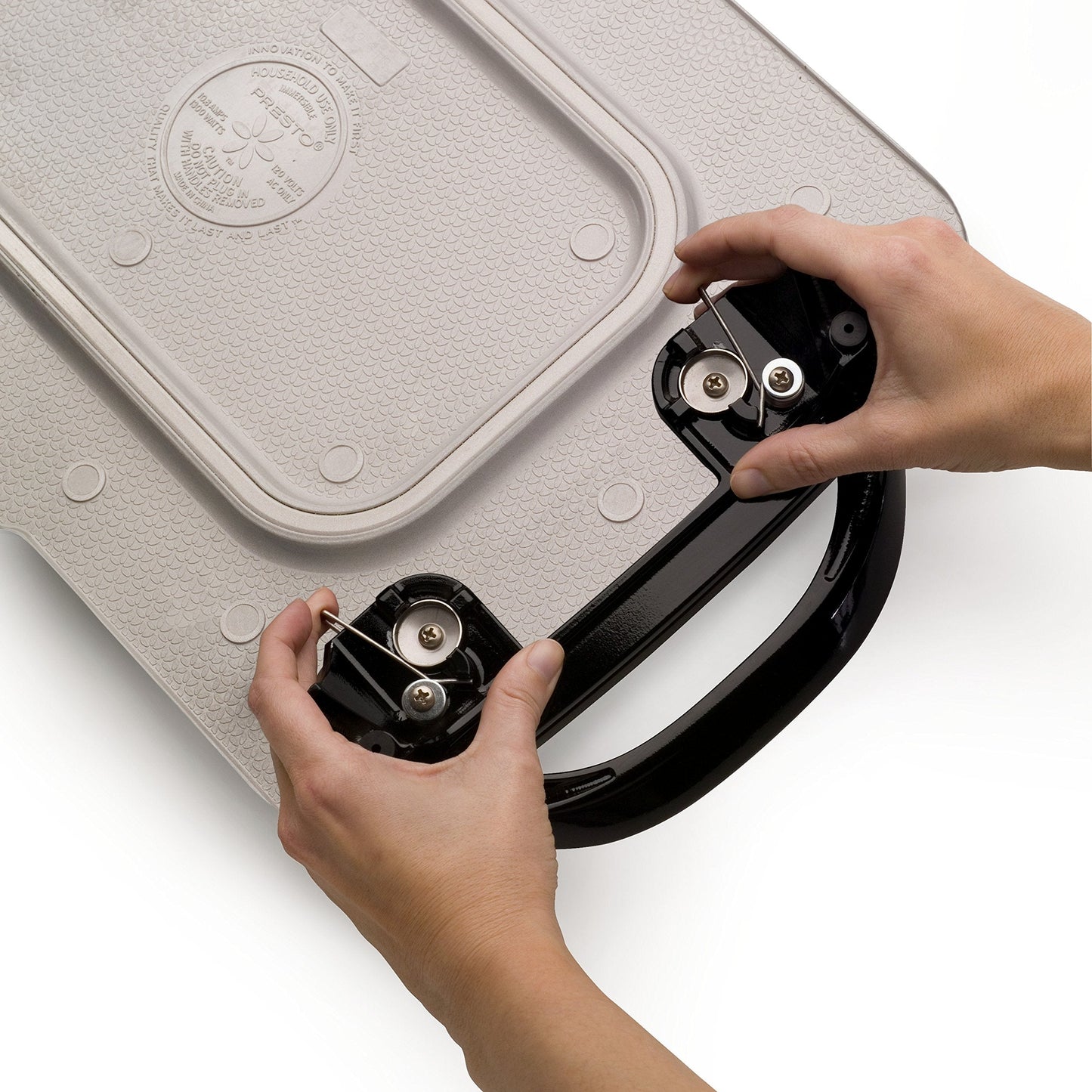 07061 22-inch Electric Griddle With Removable Handles, Black, 22-inch