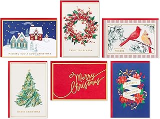 Cozy Christmas Card Assortment with 36 Cards
