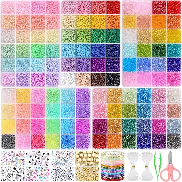 13000pcs 4mm Seed Beads for Jewelry Making