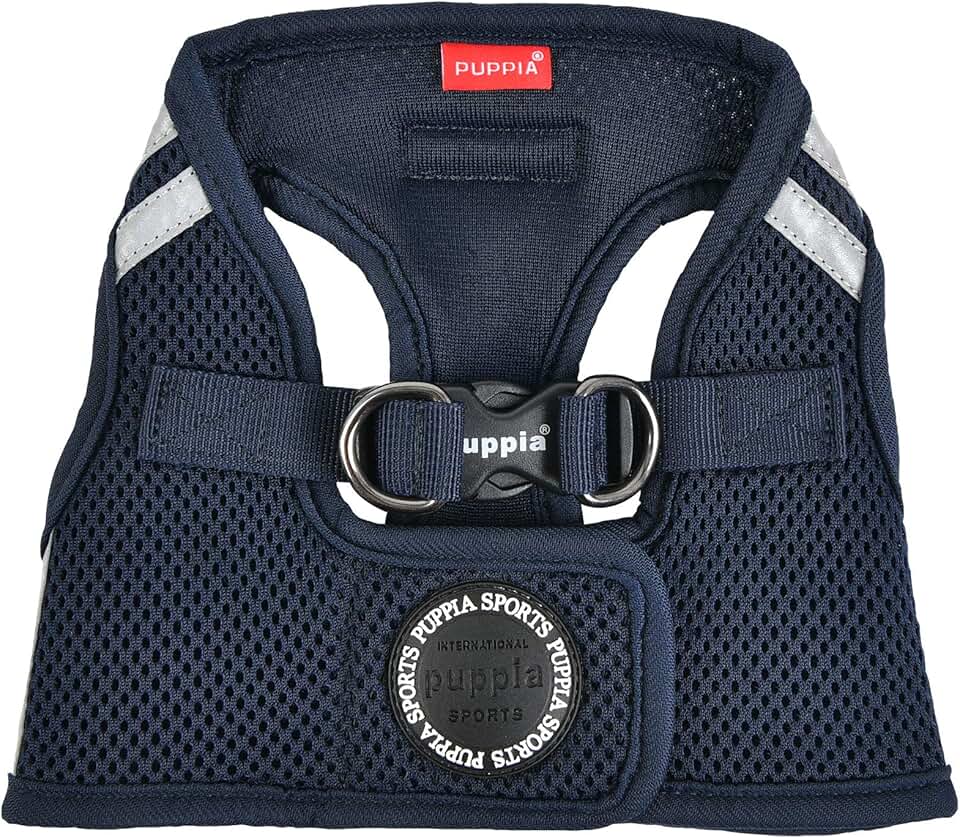 Soft Navy Vest Harness for Dogs, Extra Large