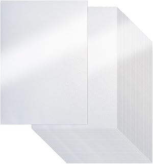 White Shimmer Cardstock Paper, 120 Sheets, 250gsm