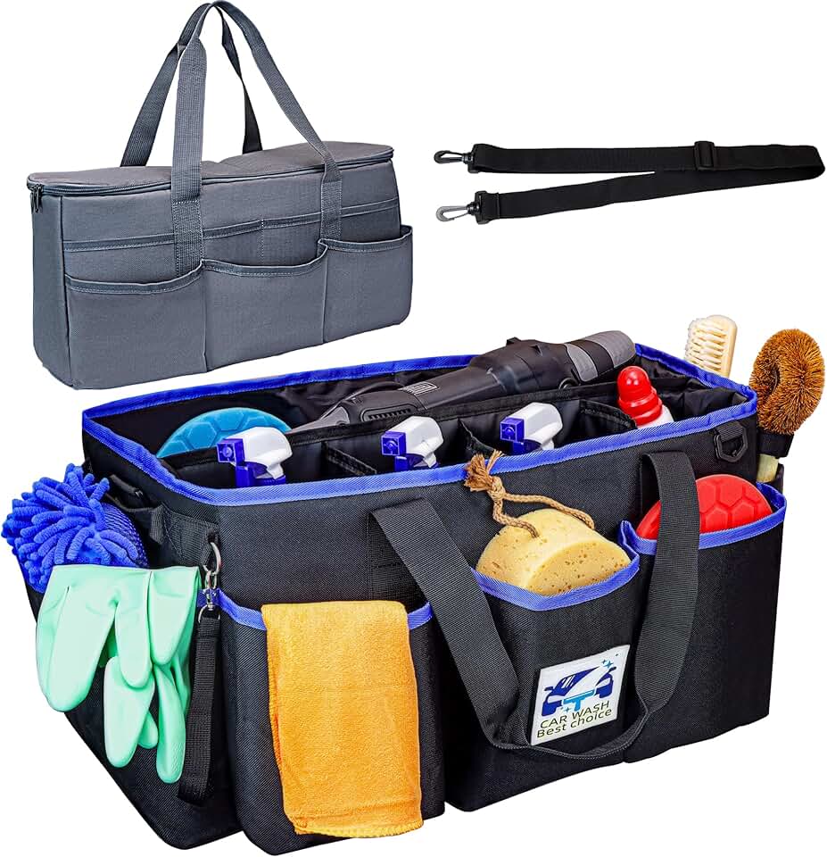 2-Pack Car Detailing and Cleaning Organizer Bags