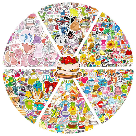 400 Water Bottle Stickers for Kids and Teens