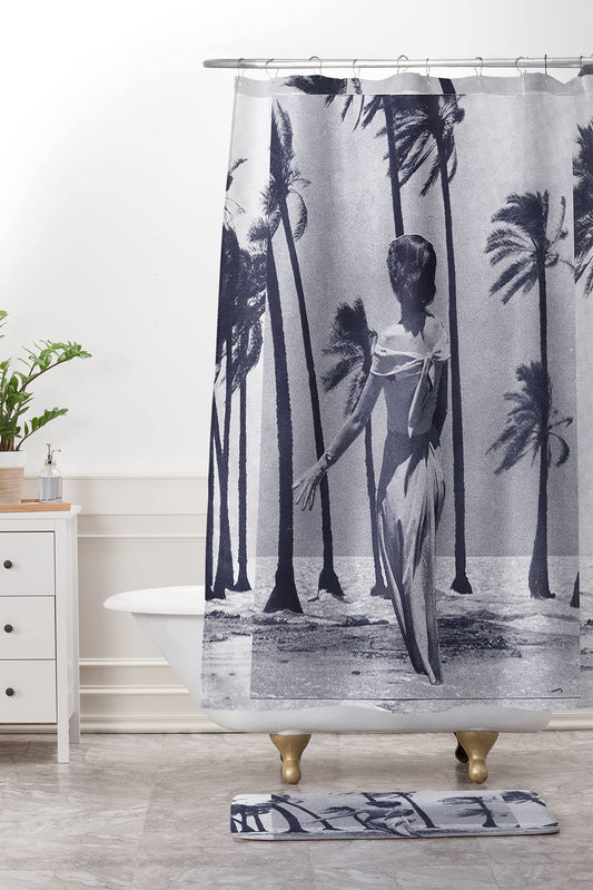 2021 Bath Mat, 21" x 34", Sarah Eisenlohr Tropical Storm in Purple