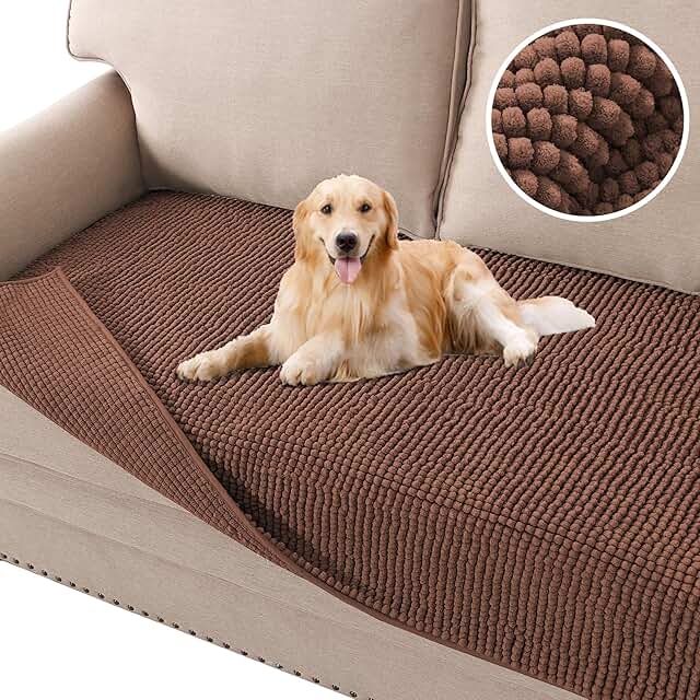 Plush Chenille Dog Bed Cover for Sofa and Couch