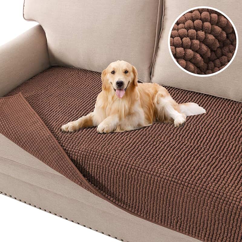 Plush Chenille Dog Bed Cover for Sofa and Couch