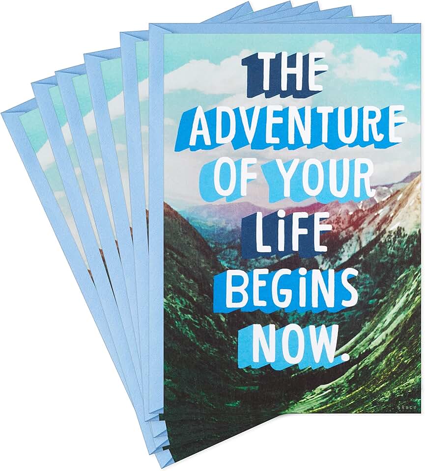 Funny Graduation Cards Set with Envelopes