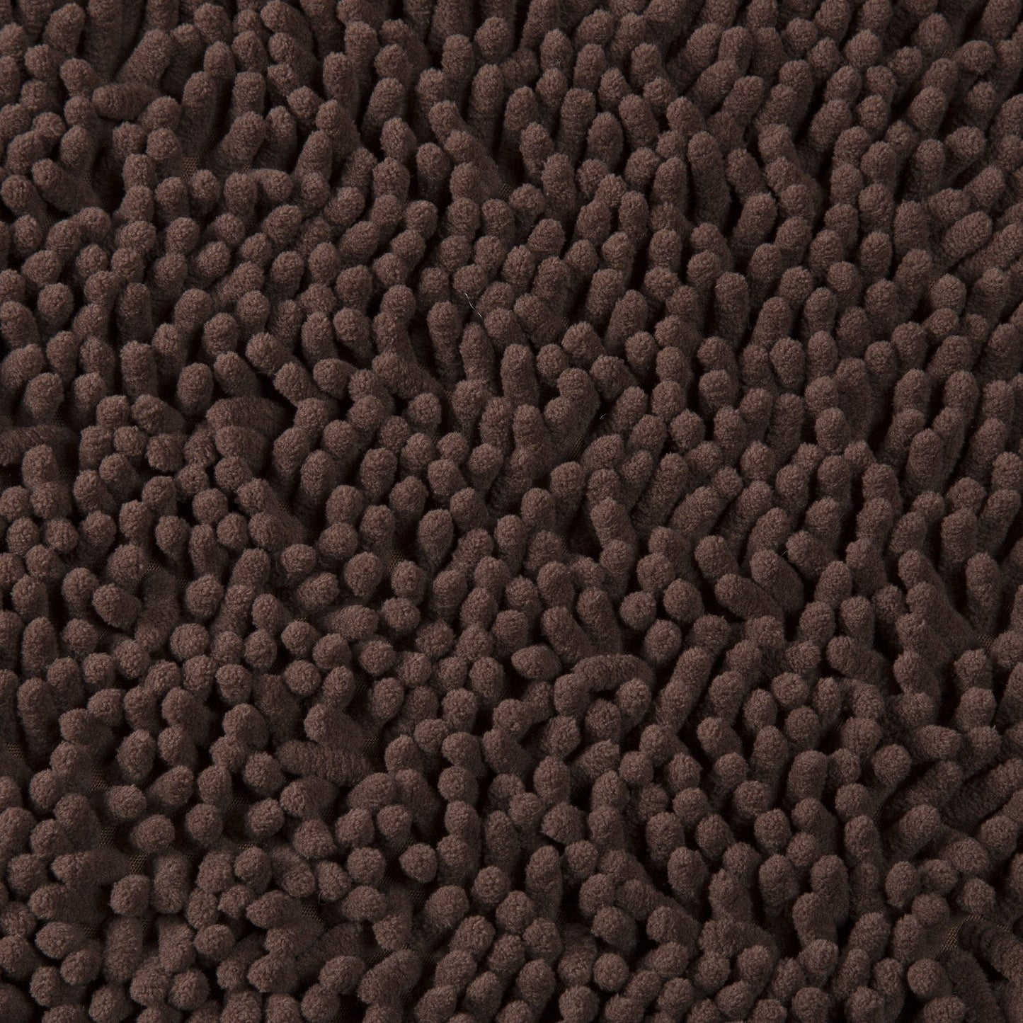 Shag e ory Foa Bath at - 58-Inch by 24-Inch Runner with Non-Slip B ing - Absorbent h-Pile Chenille Bathroo Rug (Choc e)