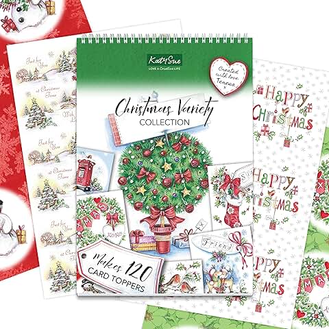 Christmas Paper Craft Pad with 120 Toppers
