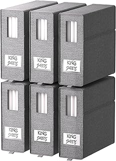 Six Sheet Organizers for Linen Closet Storage