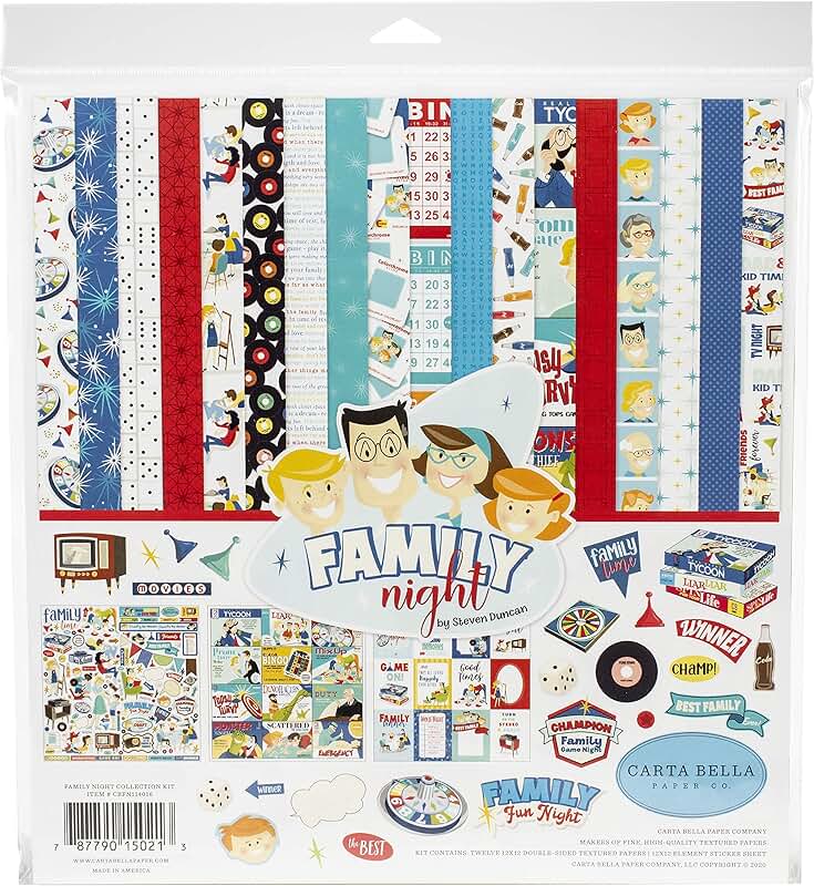 Family Night 12x12 Paper Collection