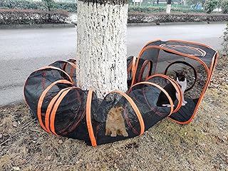 Portable Cat Playpen with Tunnel and Cube House