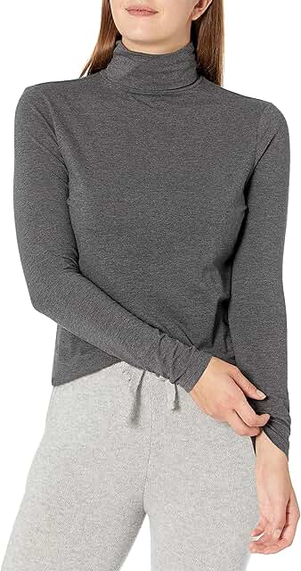 Women's Long-Sleeve Turtleneck in Plus Size