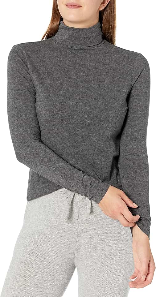 Women's Long-Sleeve Turtleneck in Plus Size