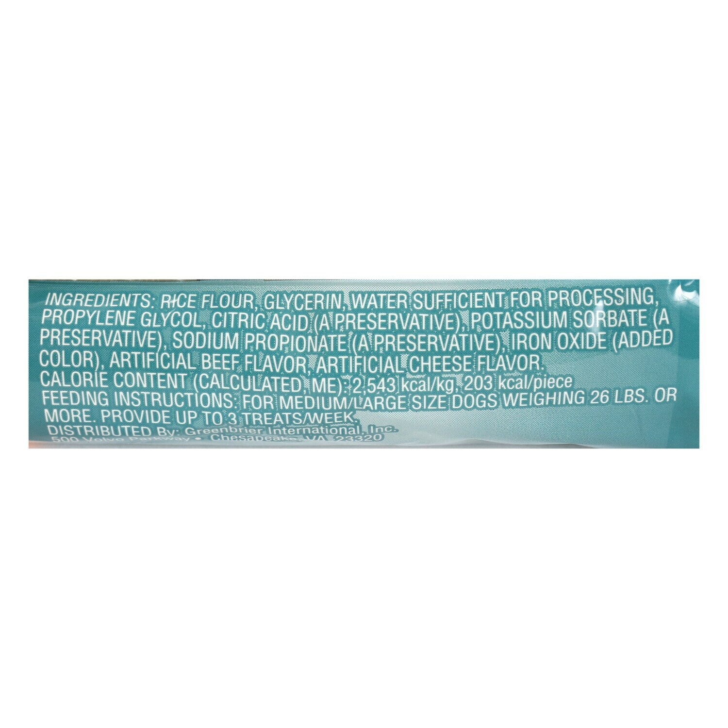 Kennel Club Beef & Cheese Flavored Grain Free Filled Bones, 2.8 oz. (Pack of 15)