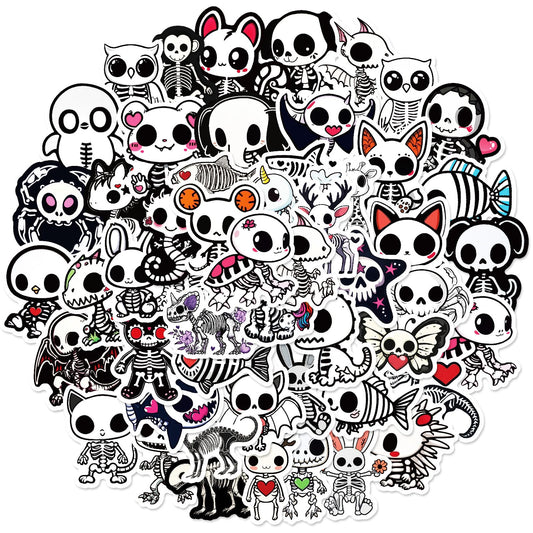 50 Animal Skull Stickers for Laptops and More