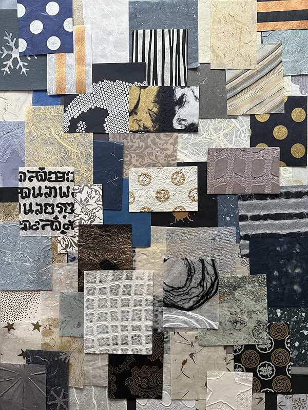 Winter Solace Mulberry Paper Scrap Pack with 100 Pieces