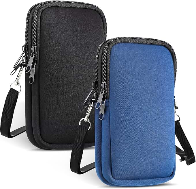 Double Phone Sleeve with Belt Clip and Lanyard