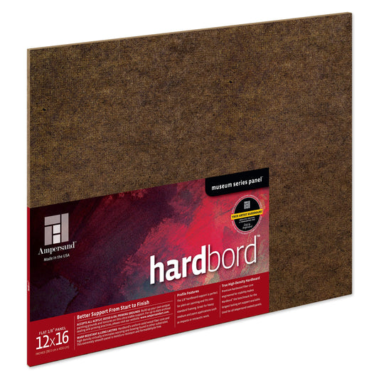 Hardboard Wood Painting Panel 12x16 1/8 Inch