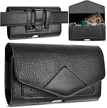 Leather Phone Holster for Men with Belt Clip