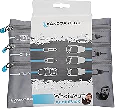 XLR Cable Pack with Organizer, 3 Cables, 6 Feet