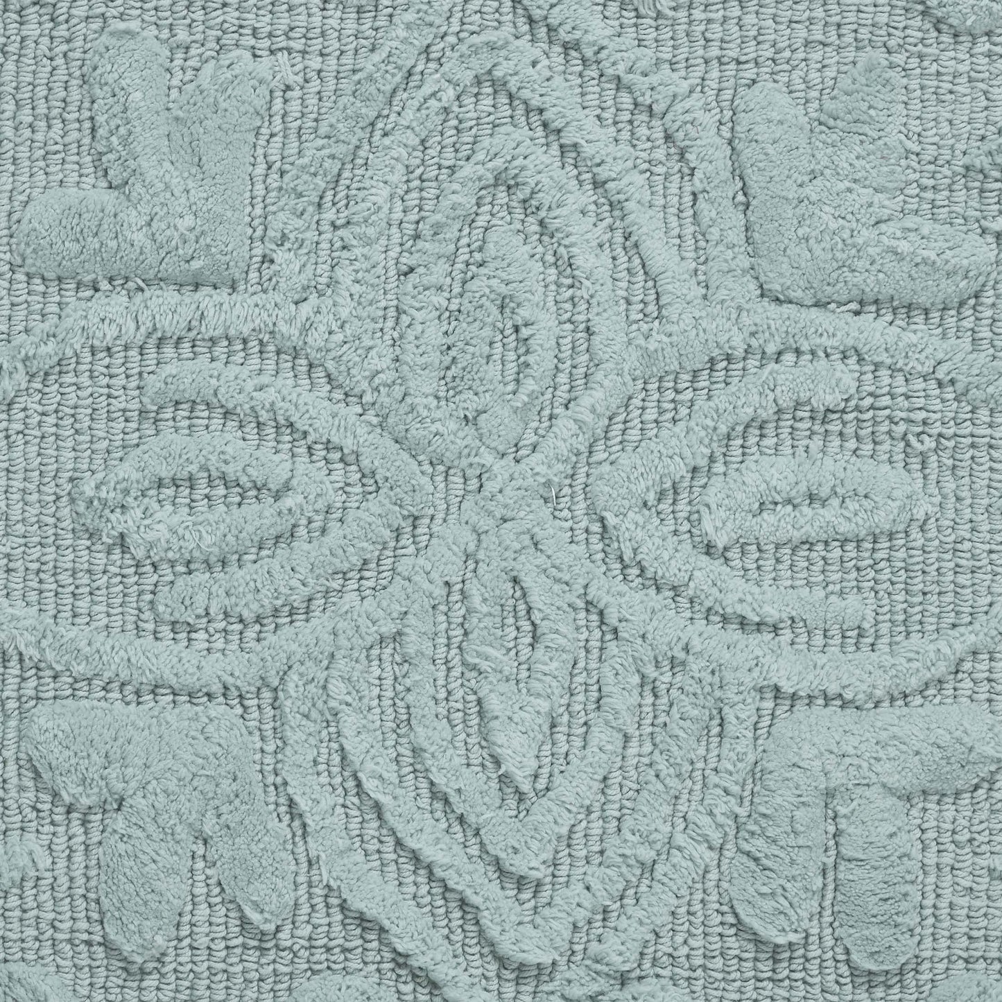 Bathroom Rug Set Stylish Cotton Decor, Soft  Absorbent, 2 Piece, Karri Blue