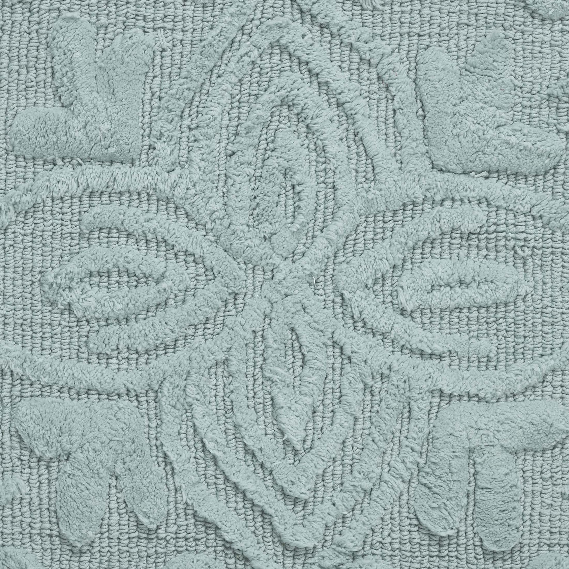 Bathroom Rug Set Stylish Cotton Decor, Soft  Absorbent, 2 Piece, Karri Blue