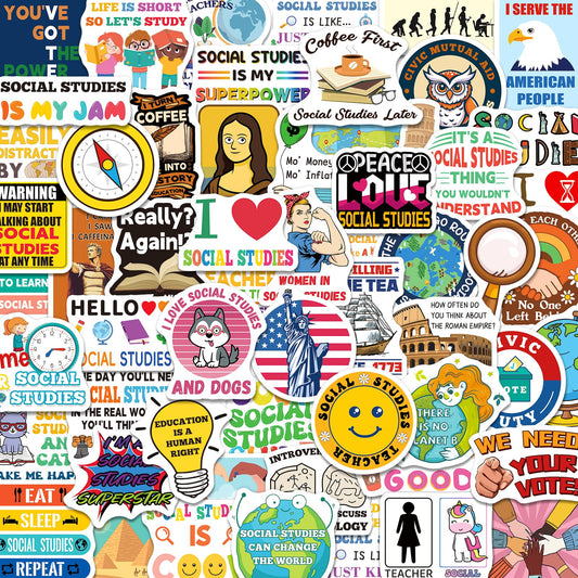 200 Social Studies Stickers for Teachers and Classroom