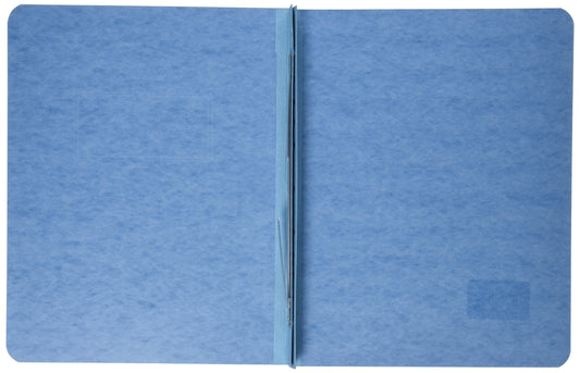 Light Blue Side Bound Report Cover with Reinforced Hinge