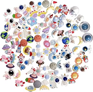 100pcs Mini Space Planet Astronaut Resin Decorations