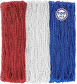 100 Patriotic Beads for Independence Day Celebrations