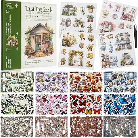 918 Piece Seasonal Sticker Set for Scrapbooking and Journaling