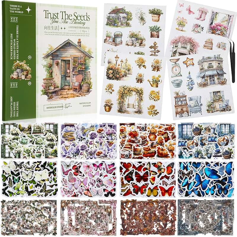 918 Piece Seasonal Sticker Set for Scrapbooking and Journaling
