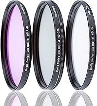 3-Piece Camera Filter Kit for DSLR/SLR (62mm)